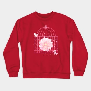 Floral Cage Crewneck Sweatshirt